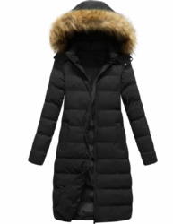 Women's long padded jacket